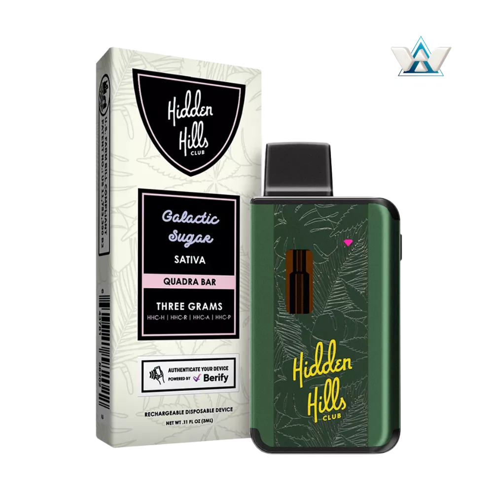 HIDDEN HILLS | Vape Desechable HHC 3000 mg | 3 ml | Pluma de Wax
