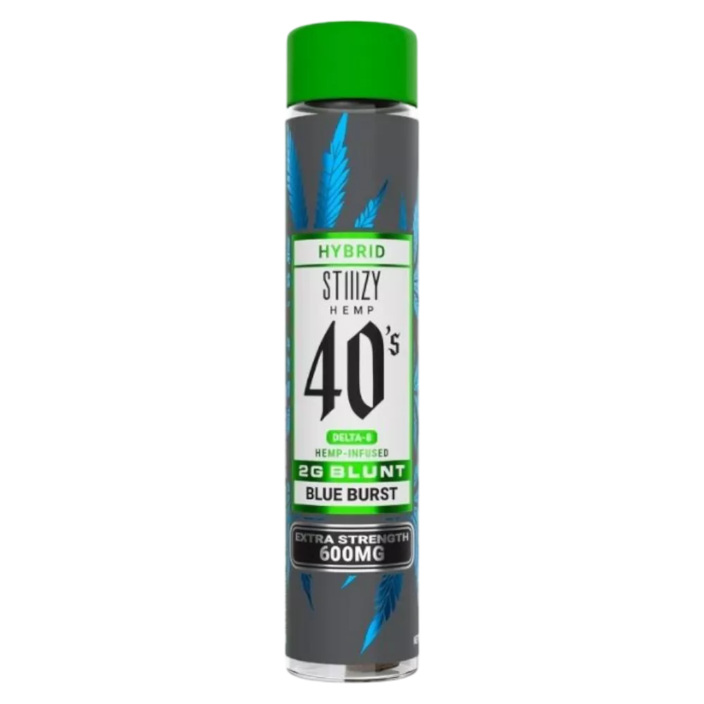 Blunt | STIIIZY 40s | Delta 8 + Live Resin + Kief | Boquilla de cristal | 1 pieza | 2 gr