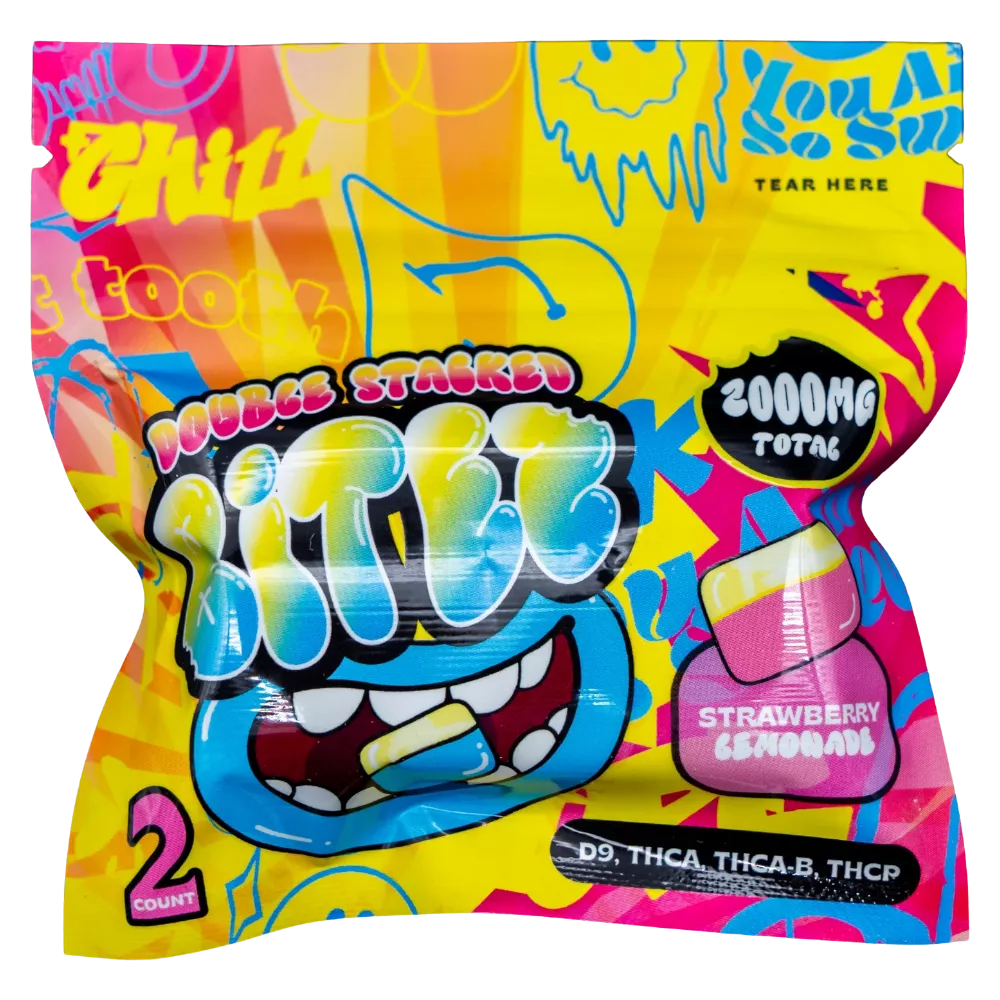 gomitas delta 6 thc, thc p + live resin | 300 mg | 2 piezas BITEZ Gummies | Delicioso Chicloso | Diferentes mezclas y sabores | 2000 MG | Alta potencia | 2 piezas