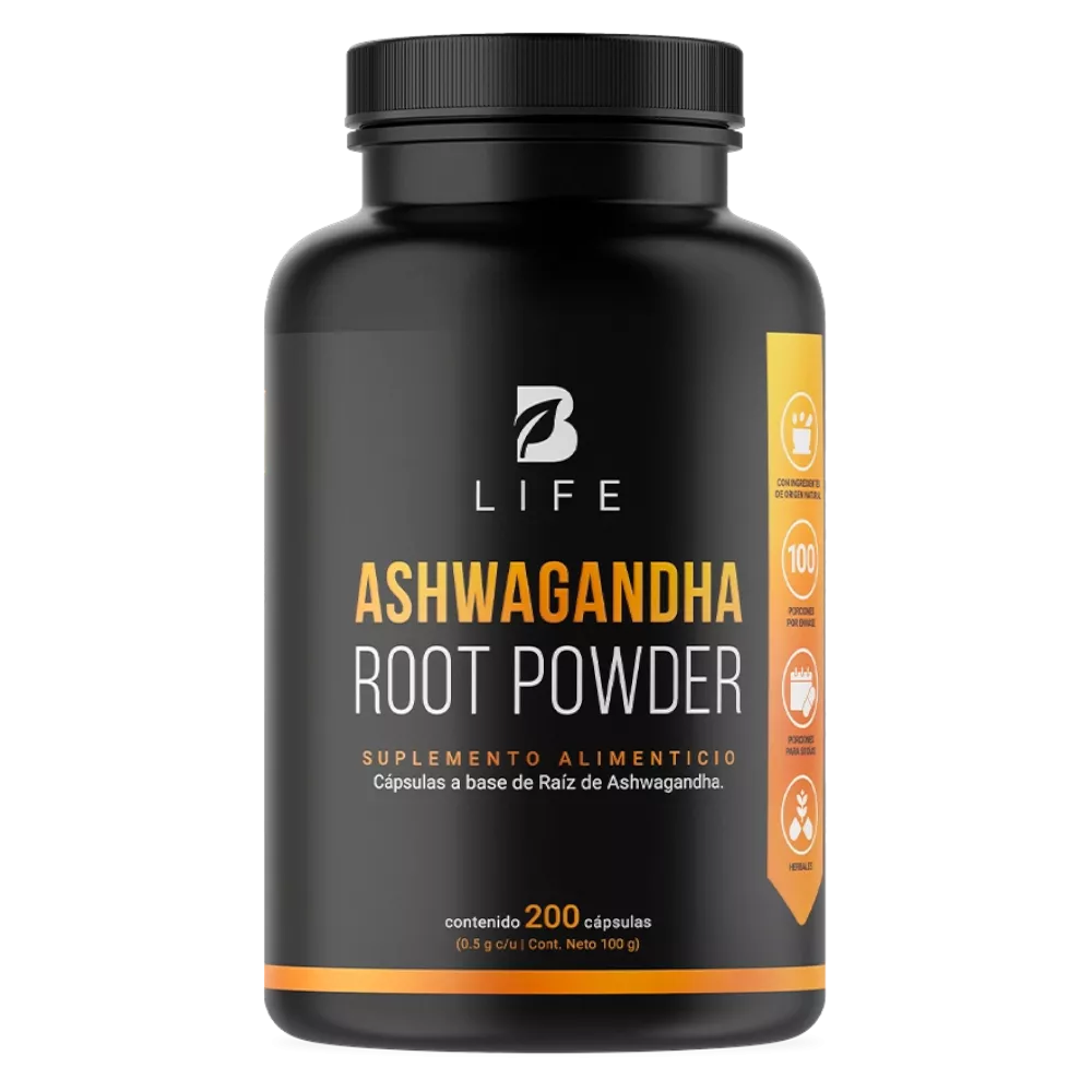 Ashwagandha Root Powder | Raíz de Ashwagandha | 100% Puro | 200 cápsulas