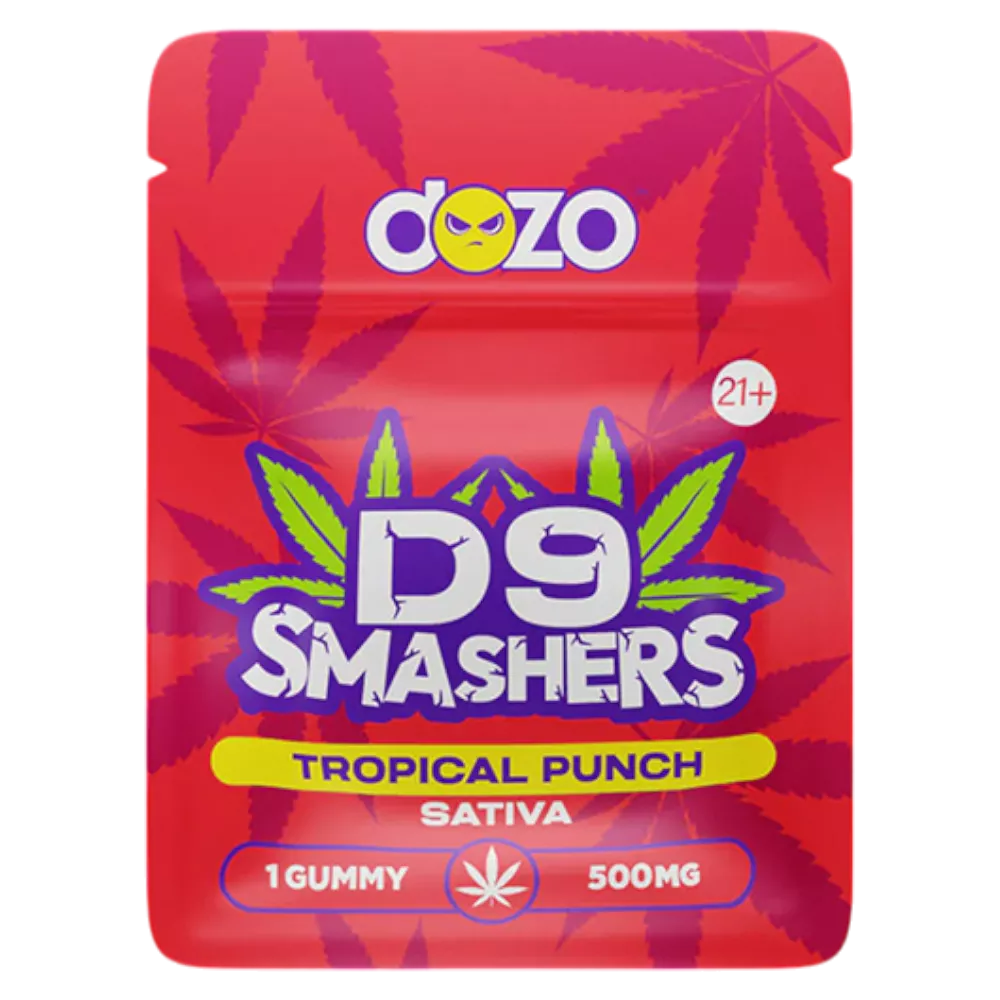 Gomitas Delta 9, Delta 10 Live Resin, HHC, THC-P y THC-JD | DOZO Smashers | 1 pieza | 500 MG